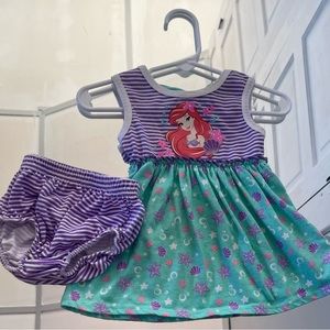 Little Mermaid baby dress size 3-6 months